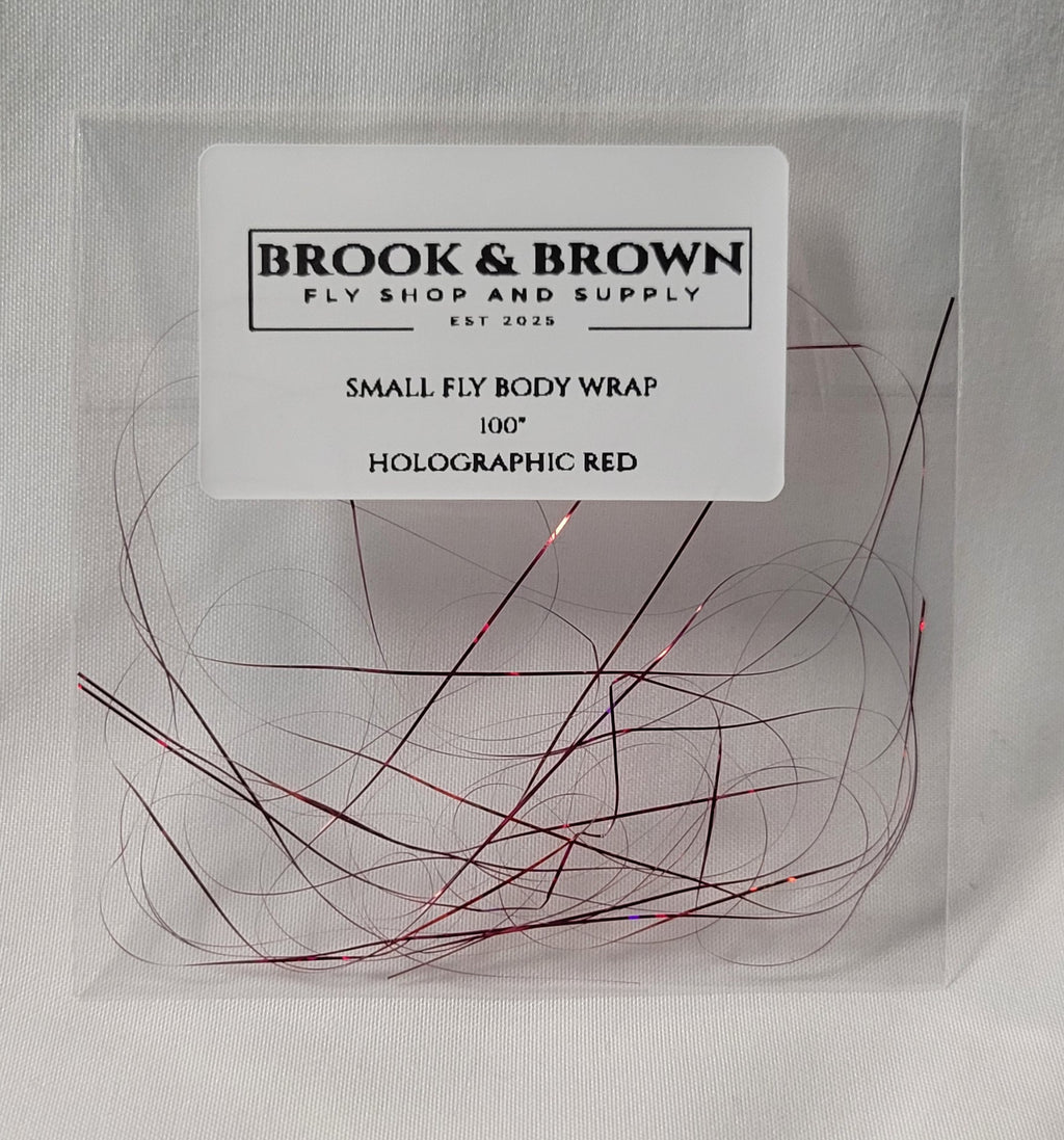 Small Fly (#18- - #26 Hook Size) Holographic Body Wrap