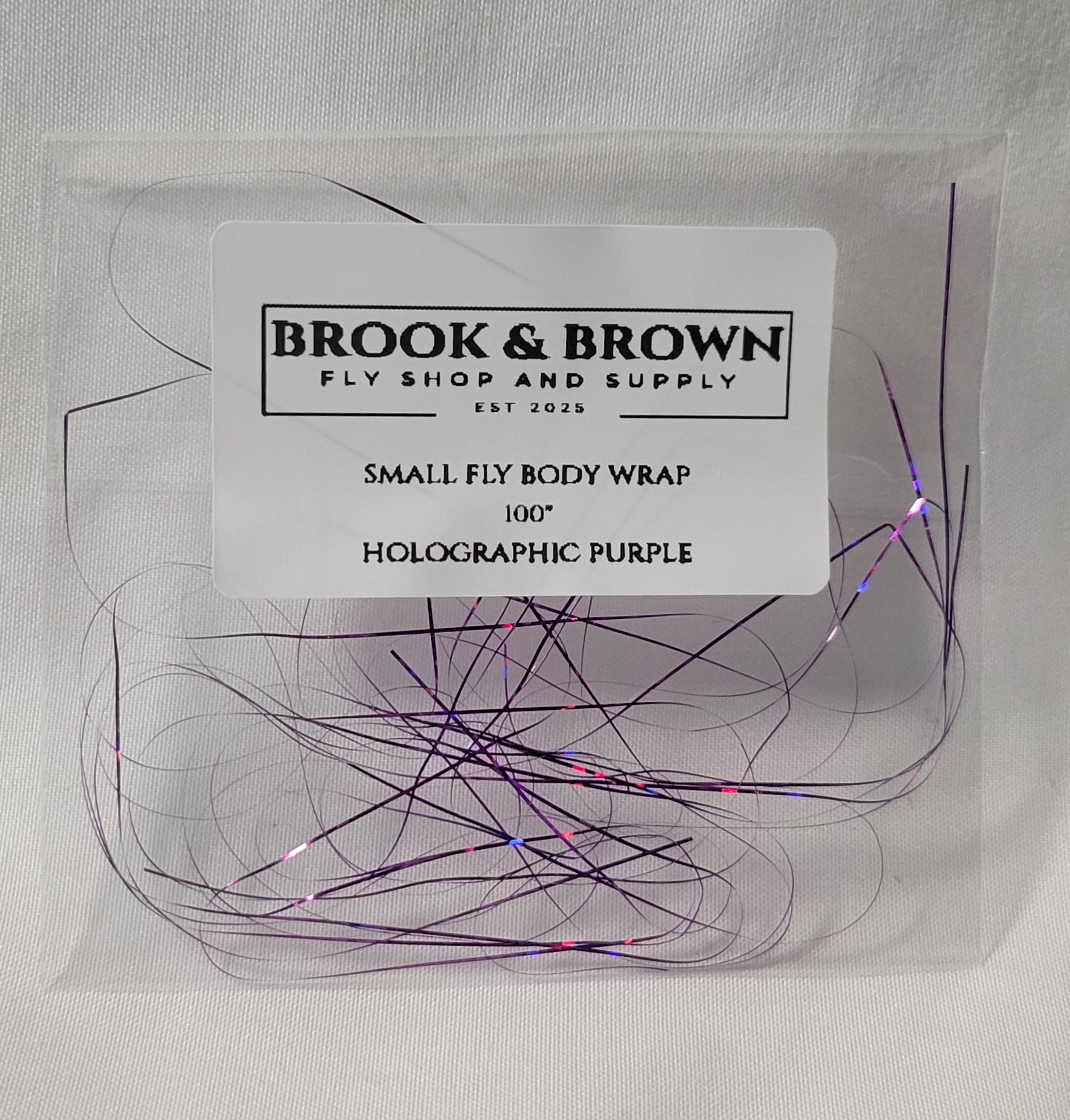 Small Fly (#18- - #26 Hook Size) Holographic Body Wrap
