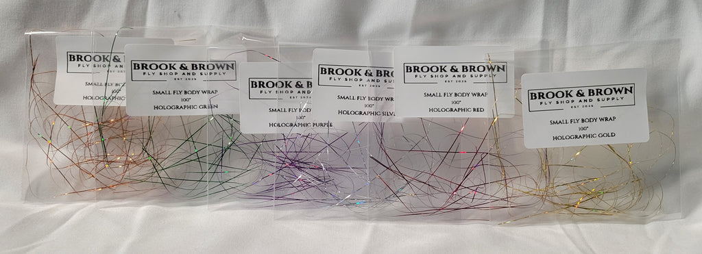 Small Fly (#18- - #26 Hook Size) Holographic Body Wrap
